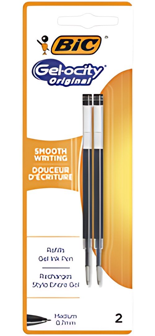 BIC Recharge pour stylo à encre gel, noir