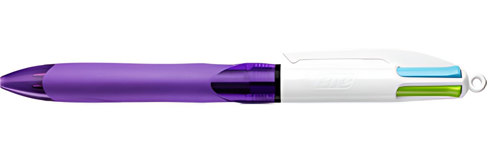 BIC Stylo à bille rétractable 4 Colours Grip Fun