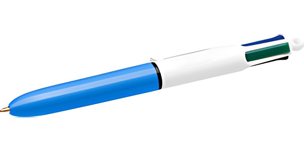 BIC Stylo à bille rétractable 4 Colours mini, largeur du