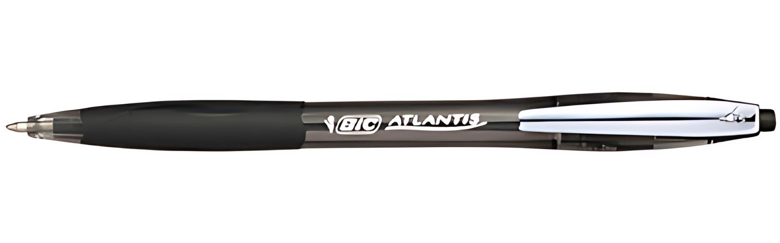 BIC Stylo à bille rétractable Atlantis Soft, noir