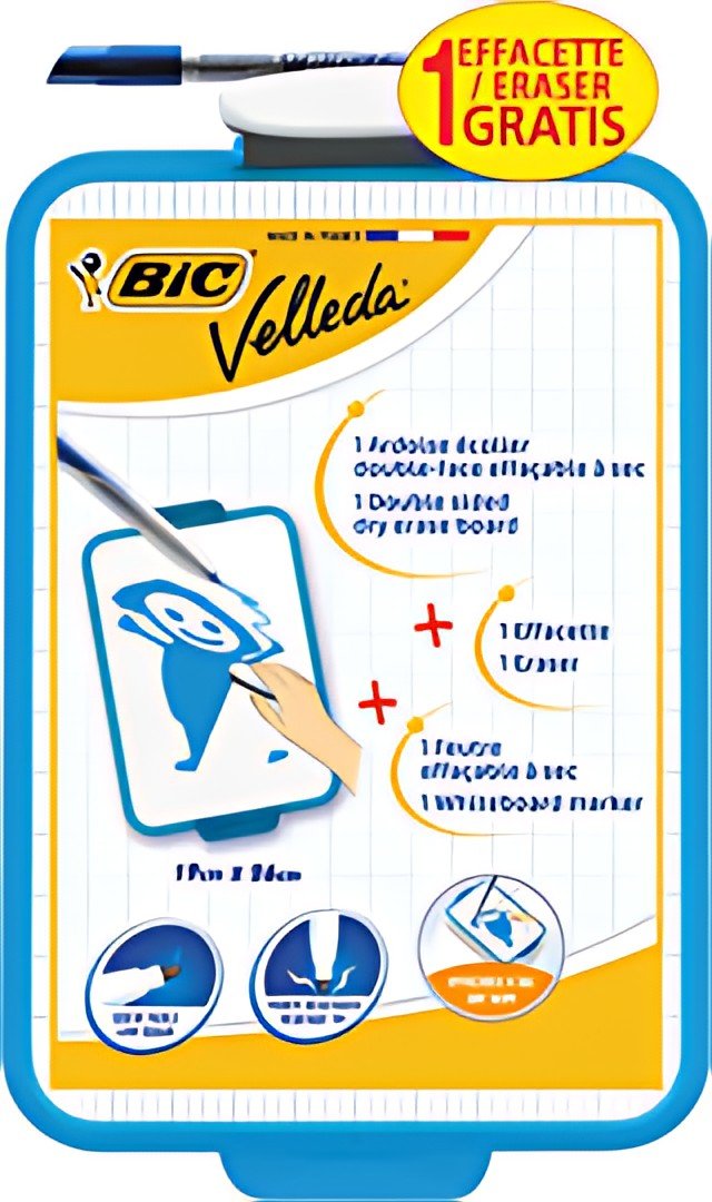 BIC Ardoise Velleda, dimensions: (L)190 x (H)260 mm, blanche