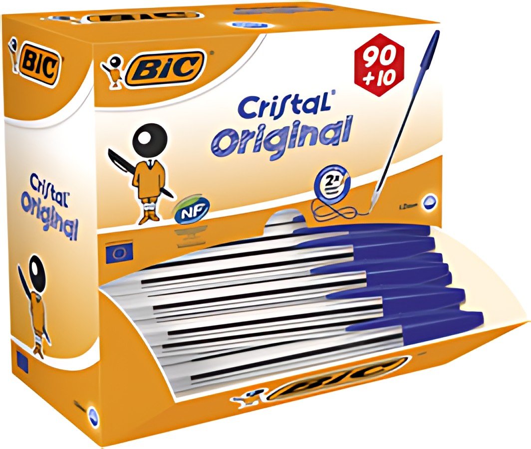 BIC Stylo à bille Cristal Original, VALUE PACK, bleu