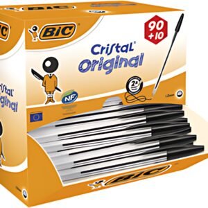 BIC Stylo à bille Cristal Original, VALUE PACK, noir