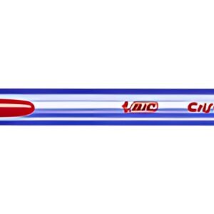 BIC Stylo à bille Cristal Soft, rouge