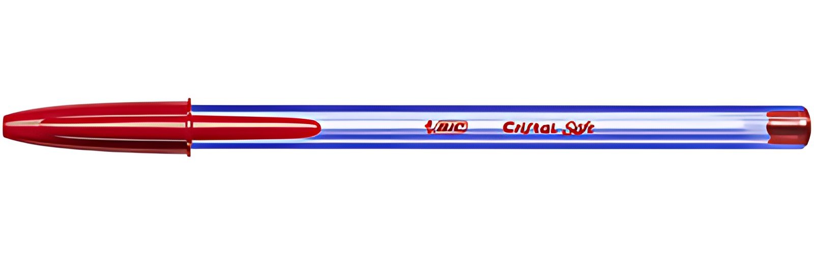 BIC Stylo à bille Cristal Soft, rouge