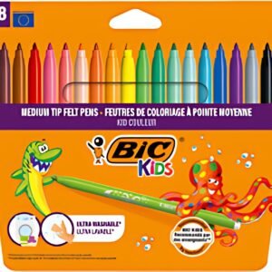 BIC KIDS Feutre Kid Couleur medium, étui en carton de 18
