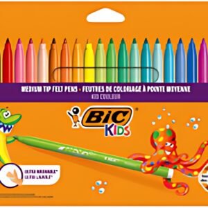 BIC KIDS Feutre Kid Couleur medium, étui en carton de 24