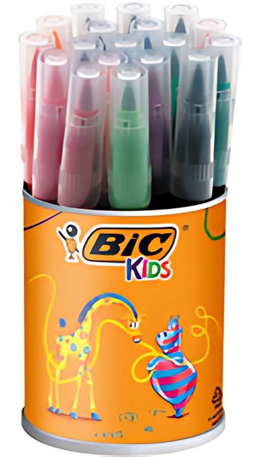 BIC KIDS Feutre Visaquarelle, boîte ronde de 18