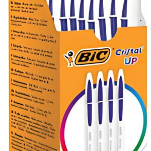 BIC Stylo à bille Cristal Up, 20 pièces, bleu