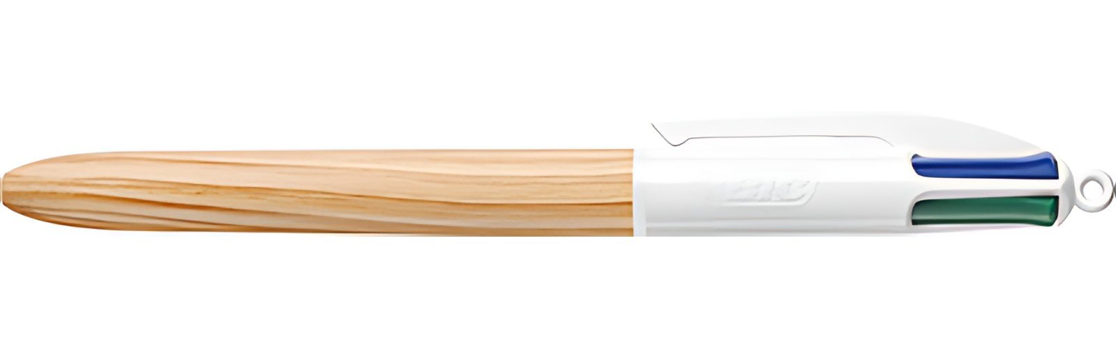 BIC Stylo à bille rétractable 4Colours Wood Style