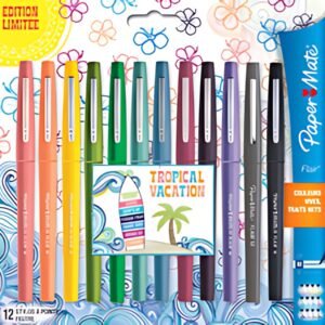 Paper:Mate Stylo feutre Flair TROPICAL VACATION, étui de 12