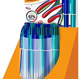 BIC Stylo à bille 4 Colours Smooth Gradient, présentoir