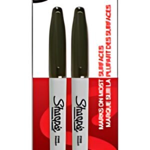 Sharpie Marqueur permanent FINE, blister de 2, noir