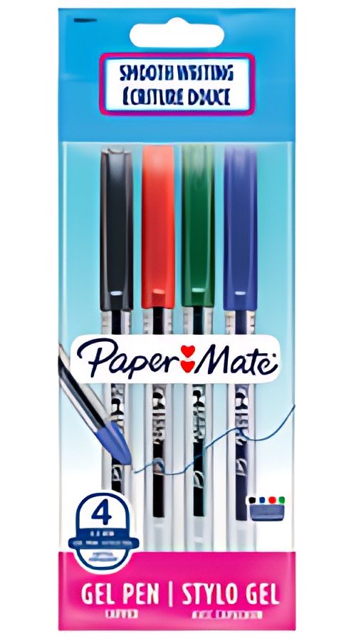 Paper:Mate Stylo à bille Jiffy, sachet de 4, assorti