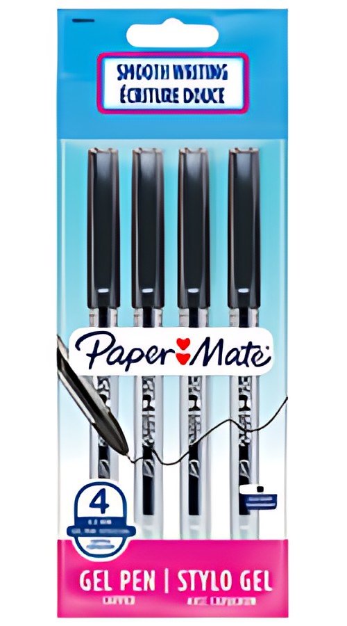 Paper:Mate Stylo à bille Jiffy, sachet de 4, noir