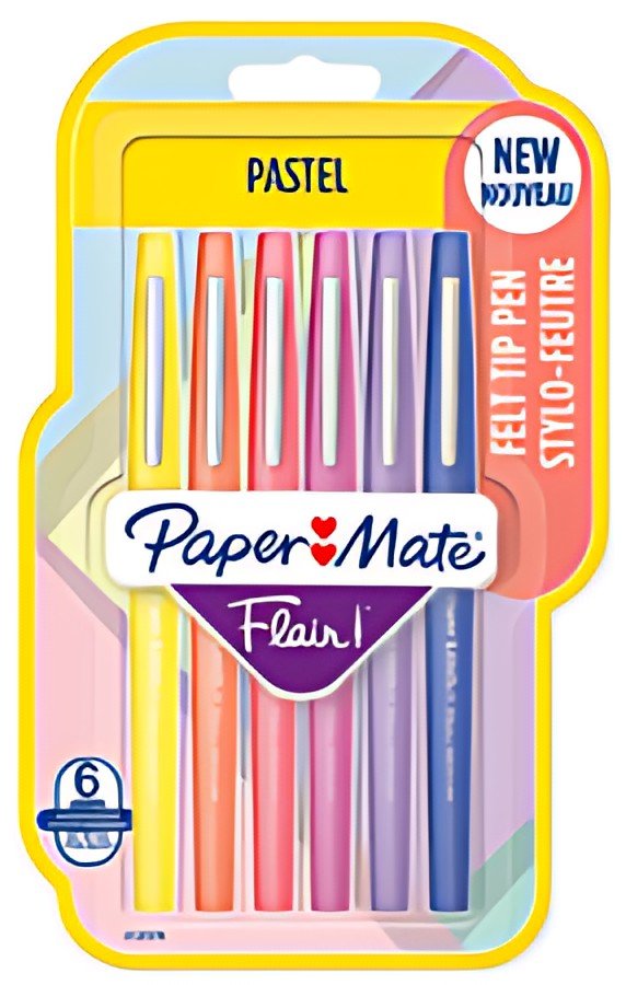 Paper:Mate Stylo feutre Flair PASTELL, blister de 6