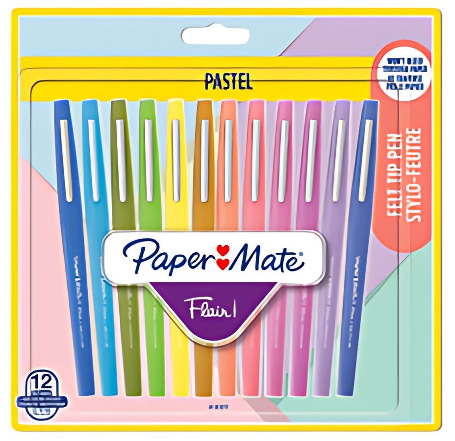 Paper:Mate Stylo feutre Flair PASTELL, blister de 12