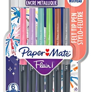 Paper:Mate Stylo feutre Flair METALLIC, blister de 6