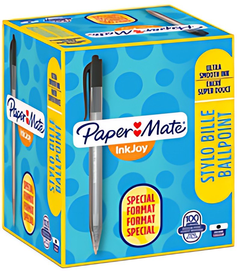 Paper:Mate Stylo à bille InkJoy 100 RT, Value pack, noir