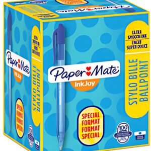 Paper:Mate Stylo à bille InkJoy 100 RT, Value pack, bleu