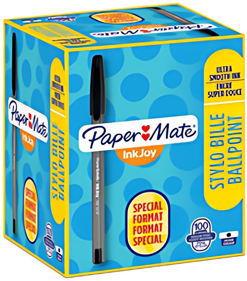 Paper:Mate Stylo à bille InkJoy 100, Value pack, noir