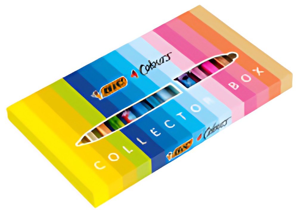 BIC Stylo à bille 4 Colours, Collector Box, set de 15