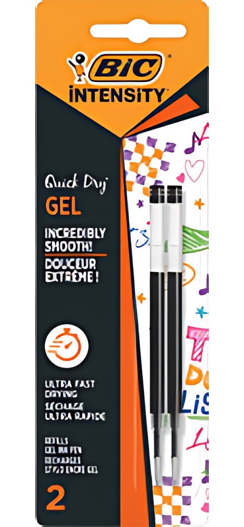BIC Recharge pour stylo Intensity Quick Dry, S, noir