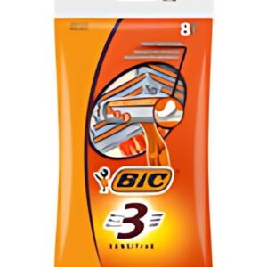 BIC Rasoir jetable 3 Sensitive, pour hommes, pack de 8