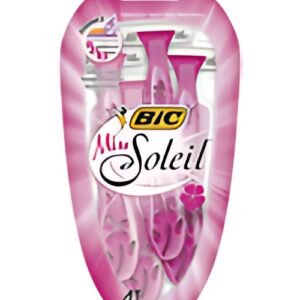 BIC Rasoir jetable Miss Soleil, pour femmes, pack de 4