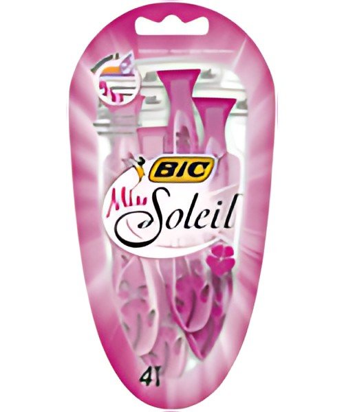 BIC Rasoir jetable Miss Soleil, pour femmes, pack de 4