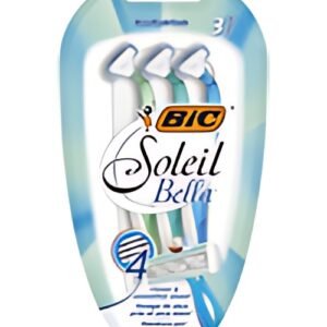 BIC Rasoir jetable Soleil Bella, pour femmes, pack de 3