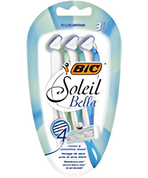 BIC Rasoir jetable Soleil Bella, pour femmes, pack de 3
