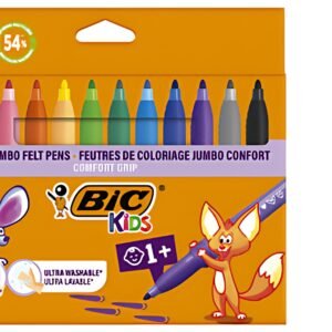 BIC KIDS Feutre Comfort Jumbo, étui en carton de 12