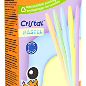 BIC Stylo à bille Cristal Pastel, trait bleu, 20 pièces