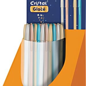 BIC Stylo à bille Cristal Glacé, présentoir de 40