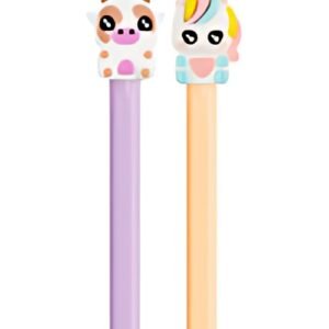BIC Stylo à bille Cristal Pastel Figurines, lilas & rouge