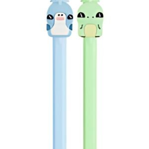 BIC Stylo à bille Cristal Pastel Figurines, bleu & vert