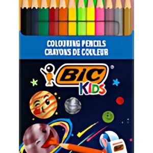 BIC KIDS Crayon de couleur Cosmo, étui en carton de 12
