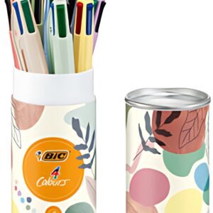BIC Stylo à bille 4 Colours Mineral Tones, boîte de 8
