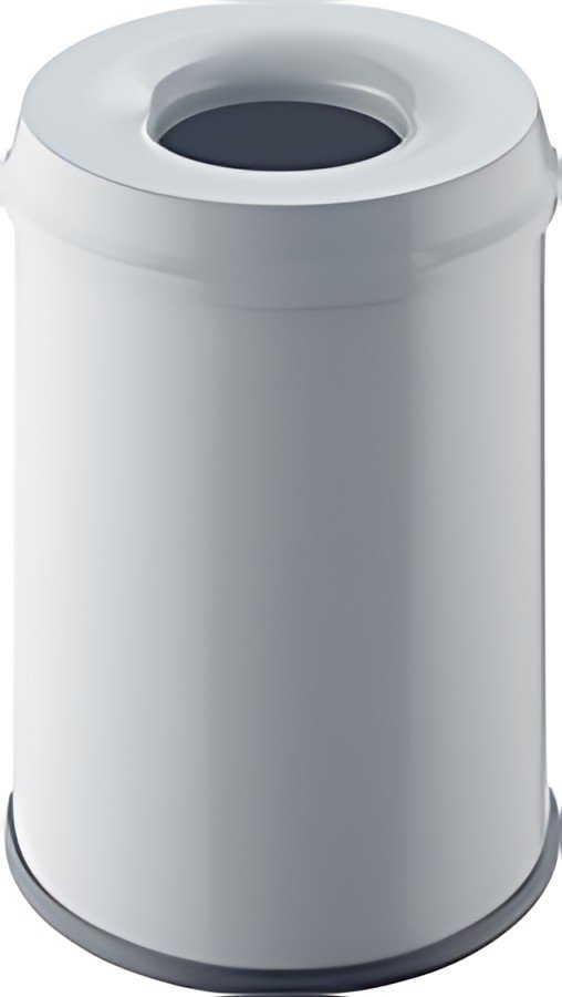 helit Corbeille à papier en acier "the guardian", 15 litres