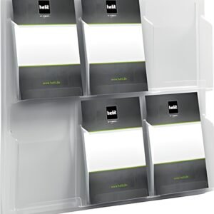 helit Porte-brochures mural "the clearly", transparent