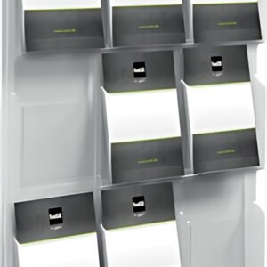 helit Porte-brochures mural "the clearly", transparent