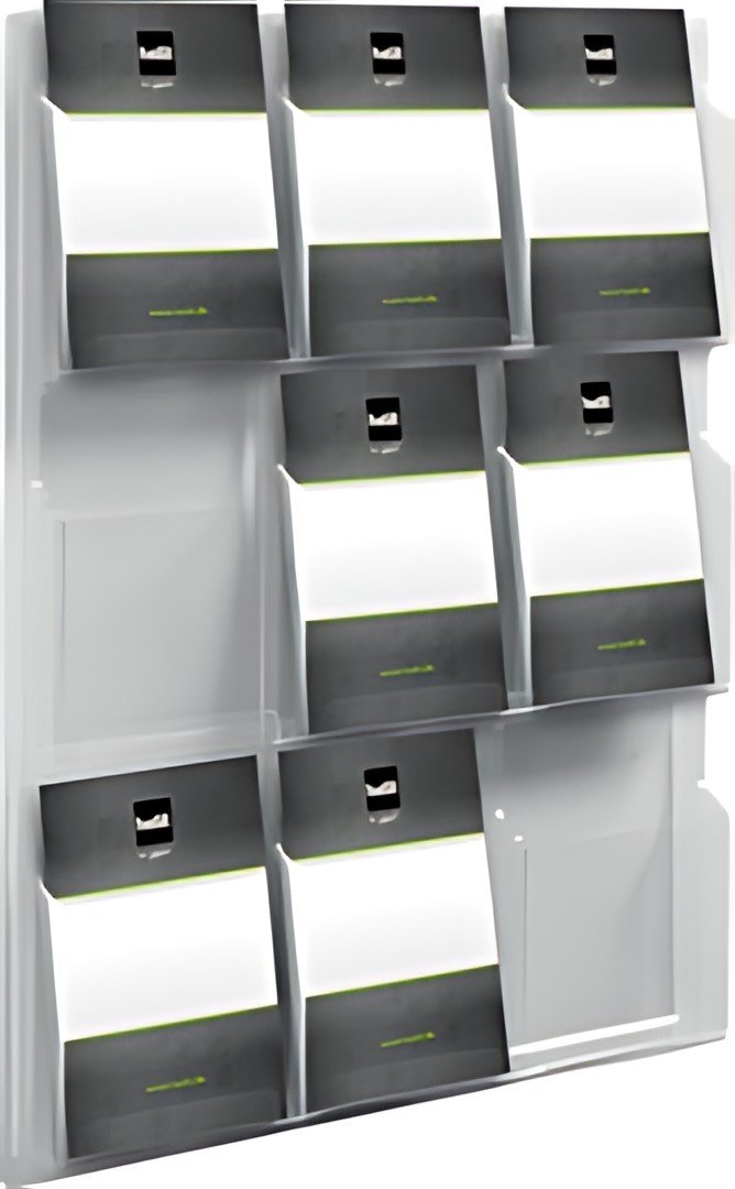 helit Porte-brochures mural "the clearly", transparent