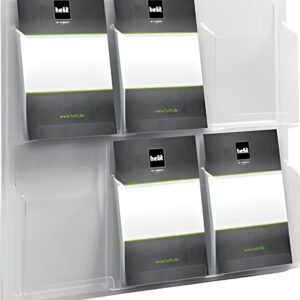 helit Porte-brochures mural "the clearly", transparent
