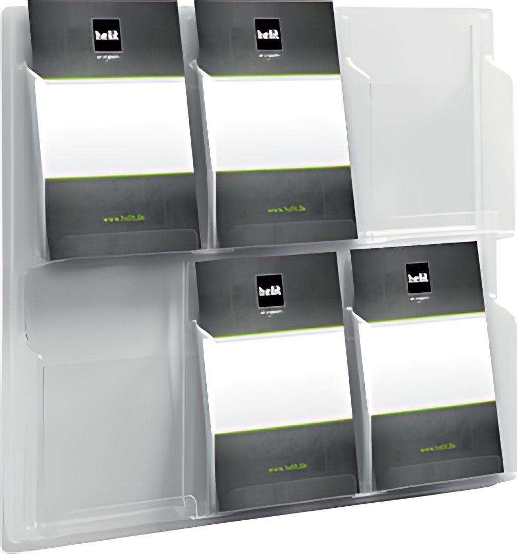 helit Porte-brochures mural "the clearly", transparent