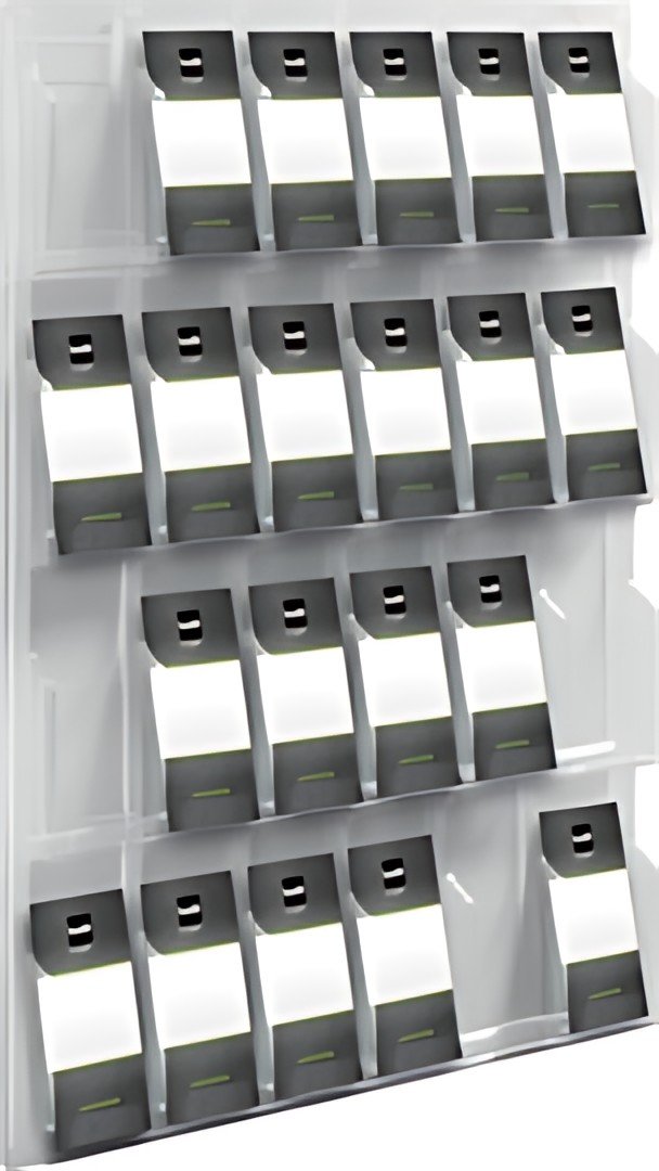 helit Porte-brochures mural "the clearly", transparent