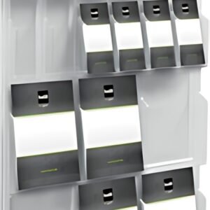 helit Porte-brochures mural "the clearly", 12x 1/3 A4 +