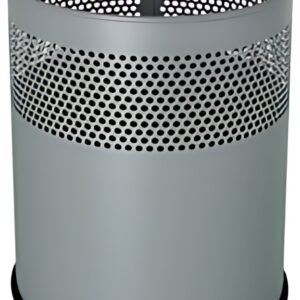 helit Corbeille à papier "the dot", 15 L, gris aluminium