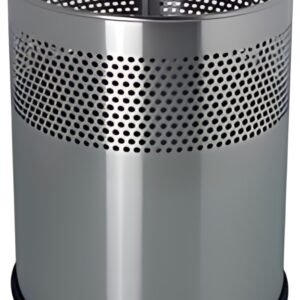 helit Corbeille à papier en acier "the dot", 15 L, argent