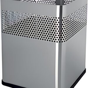 helit Corbeille à papier en acier "the dot", 18 L, argent